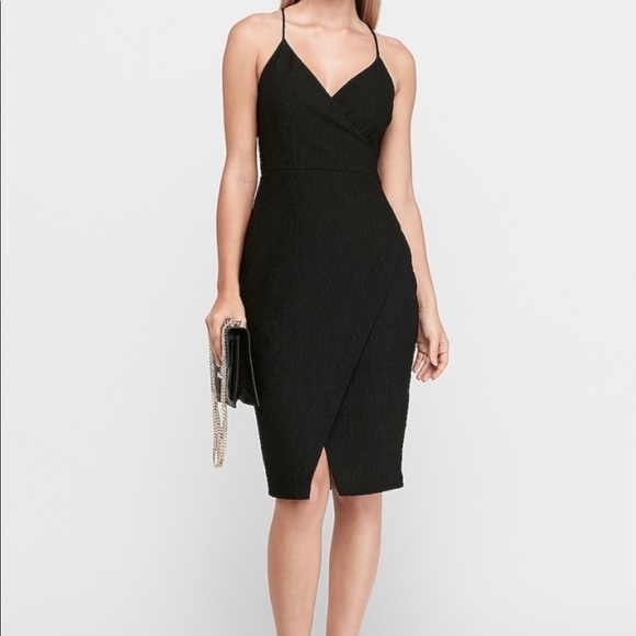 Express Dresses & Skirts - NWT: Textured Cami Wrap Sheath Dress from Express ✨